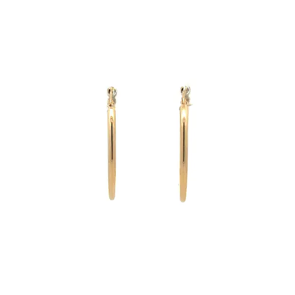 Vòng tai tròn vàng