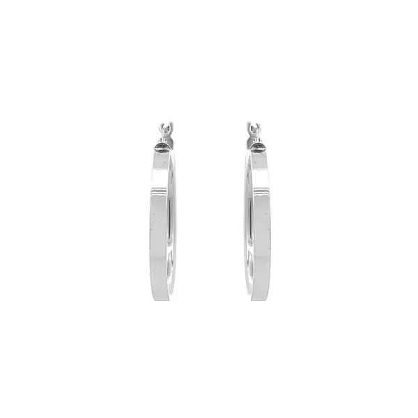 Vòng tai tròn vàng trắng