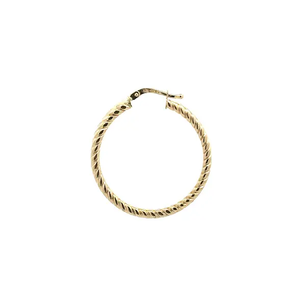 Vòng tai tròn vàng