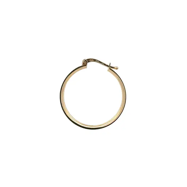 Vòng tai tròn bằng vàng kết hợp