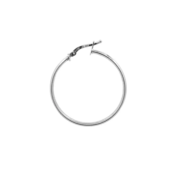 Vòng tai tròn vàng trắng