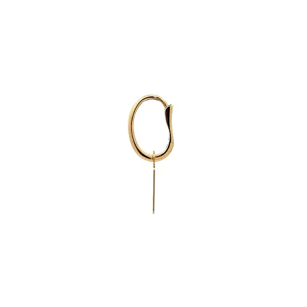 Vòng tai vàng đính đá lủng lẳng