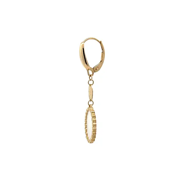 Vòng tai vàng đính ngọc trai