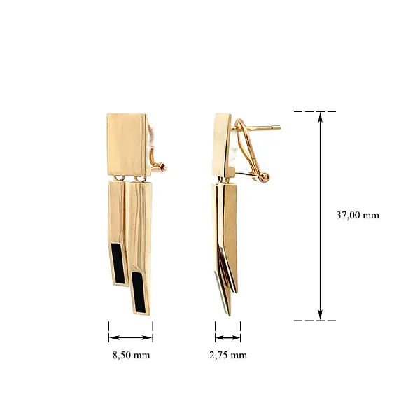 Vòng cổ và bông tai vàng đính ngọc trai