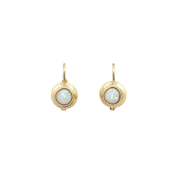 Vòng tai vàng đính ngọc opal