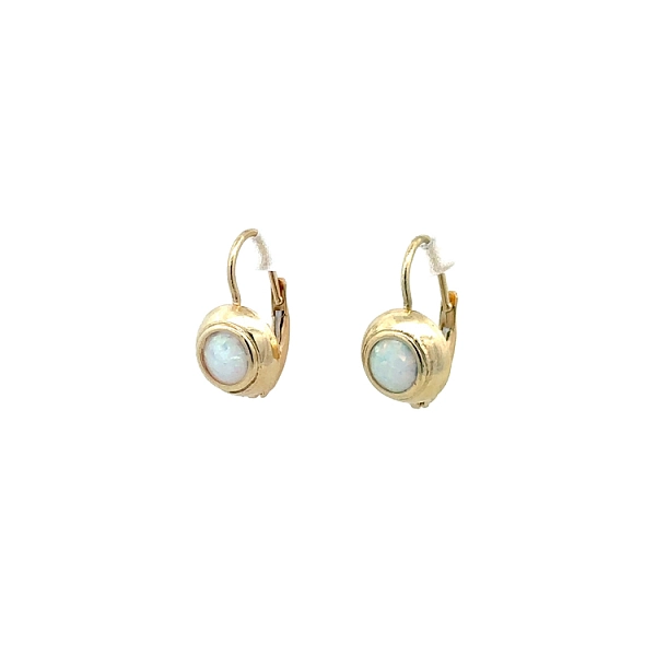 Vòng tai vàng đính ngọc opal
