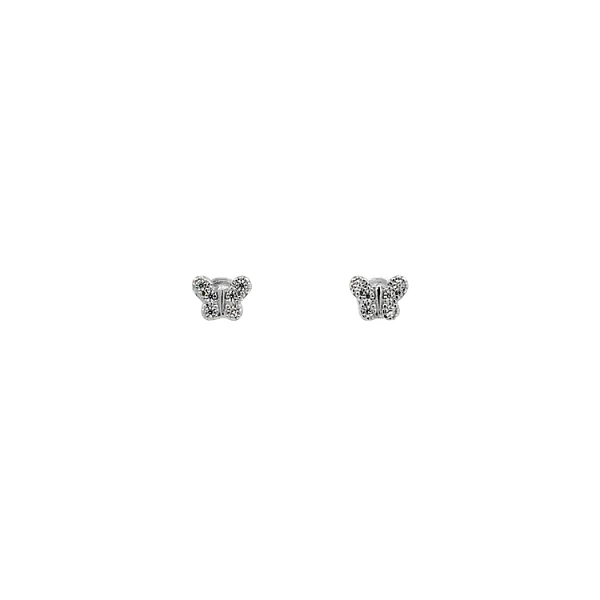 Khuyên tai hình bướm đính đá zircon