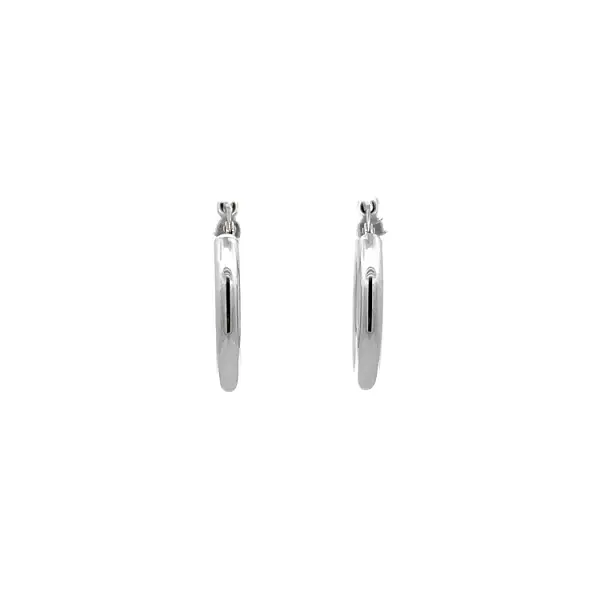 Vòng tai tròn vàng trắng