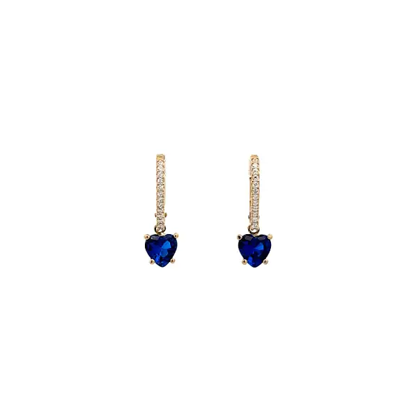 Những đôi bông tai dáng dài thanh lịch, được trang trí bằng đá sapphire và zircon