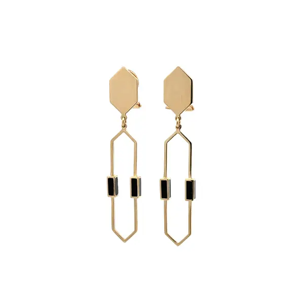 Vòng cổ và bông tai vàng đính ngọc trai