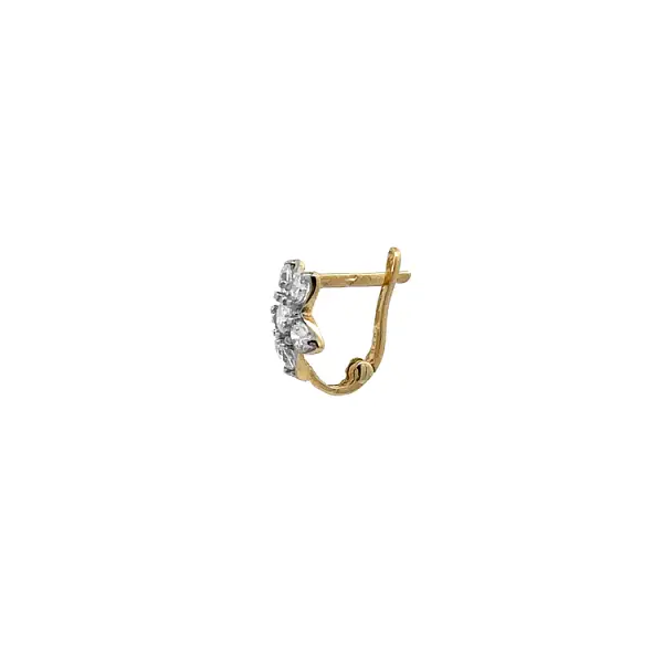 Vòng tai vàng đính đá zircon