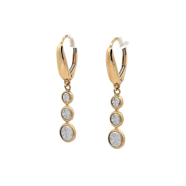 Khuyên tai làm từ vàng kết hợp