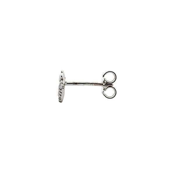 Bông tai thiên thần với đá zircon trắng vàng