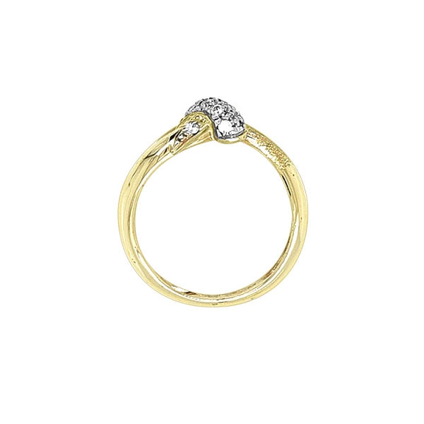 Nhẫn vàng đính đá zircon