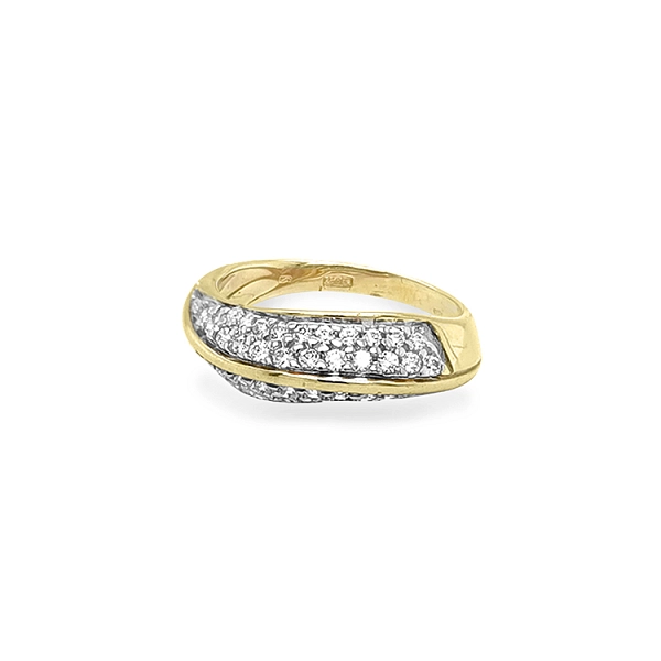 Nhẫn vàng đính đá zircon