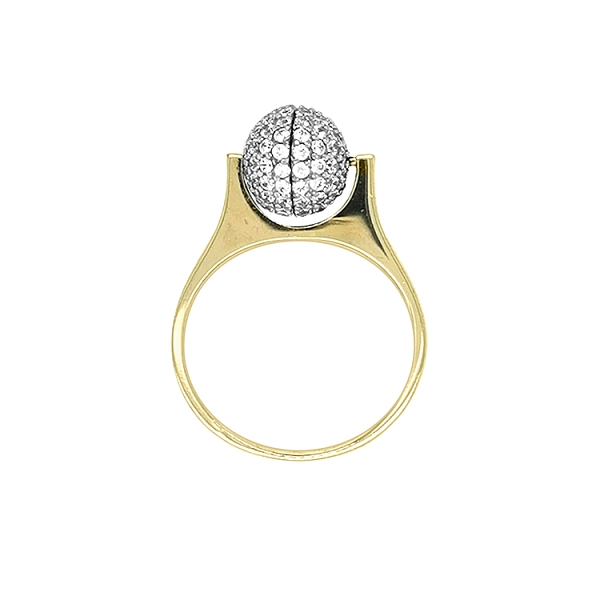 Nhẫn vàng đính đá zircon