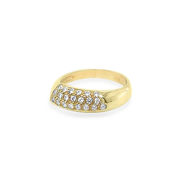 Nhẫn vàng đính đá zircon
