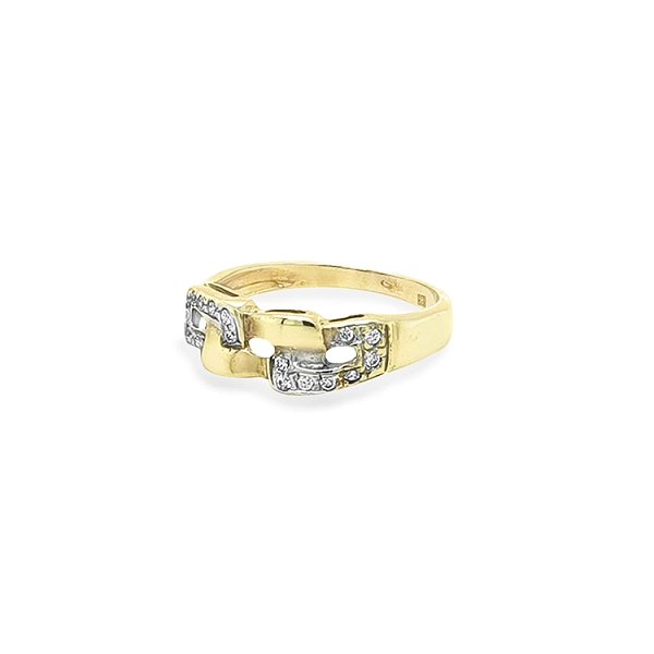 Nhẫn vàng đính đá zircon