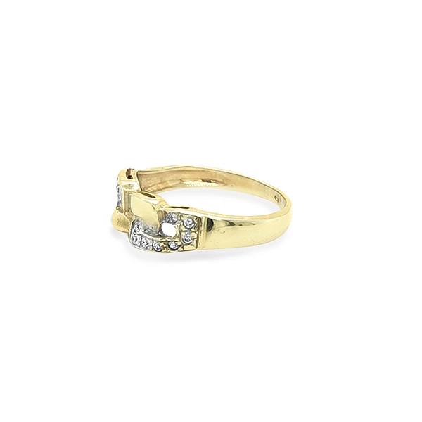 Nhẫn vàng đính đá zircon