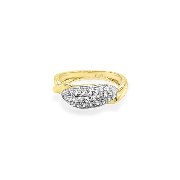 Nhẫn vàng đính đá zircon