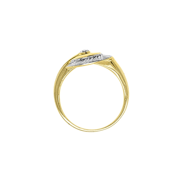 Nhẫn vàng đính zircon làm từ vàng kết hợp
