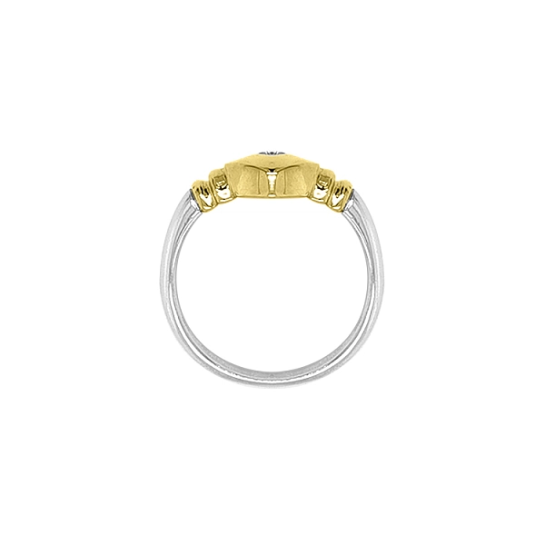 Nhẫn vàng đính zircon làm từ vàng kết hợp