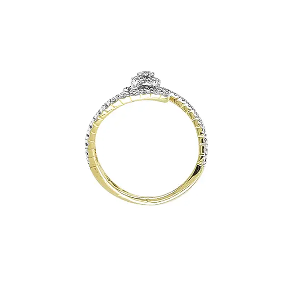 Nhẫn vàng đính đá zircon