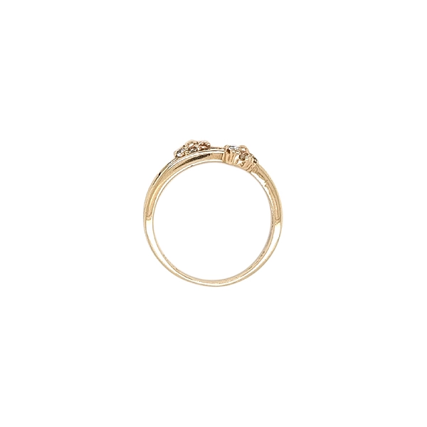 Nhẫn vàng với hoa zircon