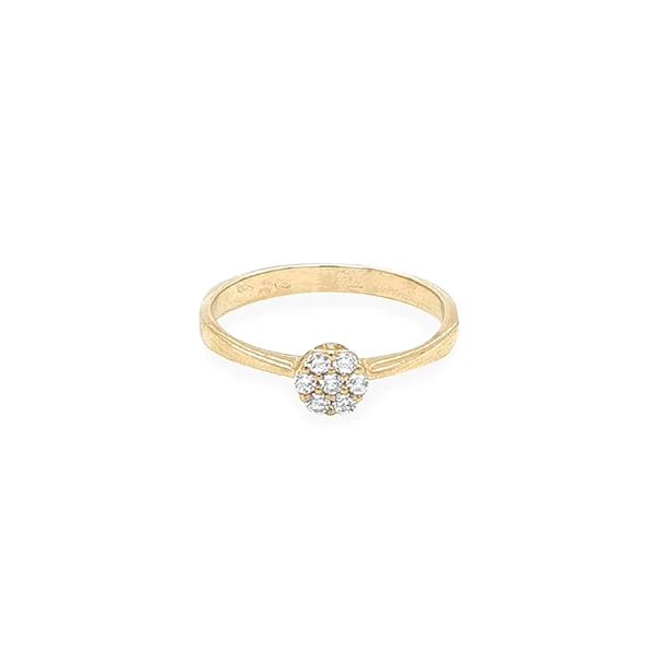 Nhẫn vàng đính đá zircon