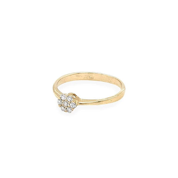 Nhẫn vàng đính đá zircon