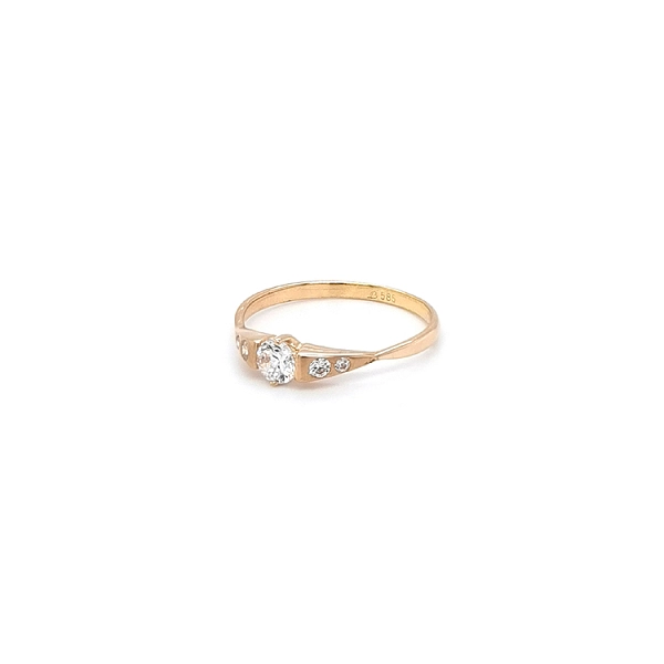 Nhẫn nữ vàng đính đá zircon