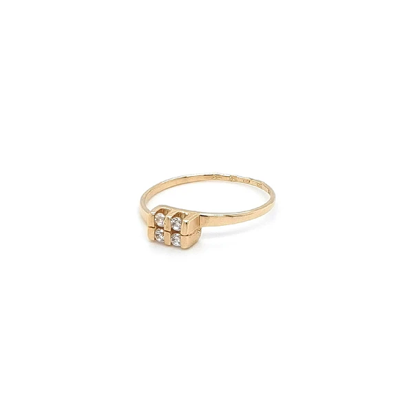 Nhẫn nữ vàng đính đá zircon
