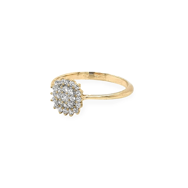 Nhẫn vàng đính đá zircon
