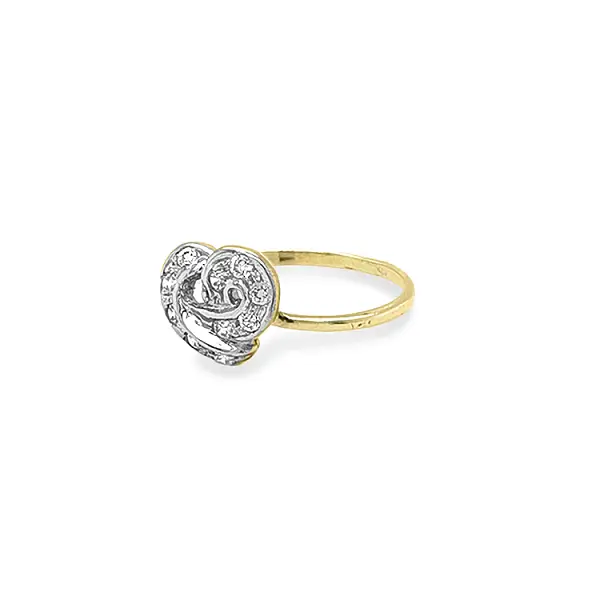 Nhẫn vàng đính đá zircon