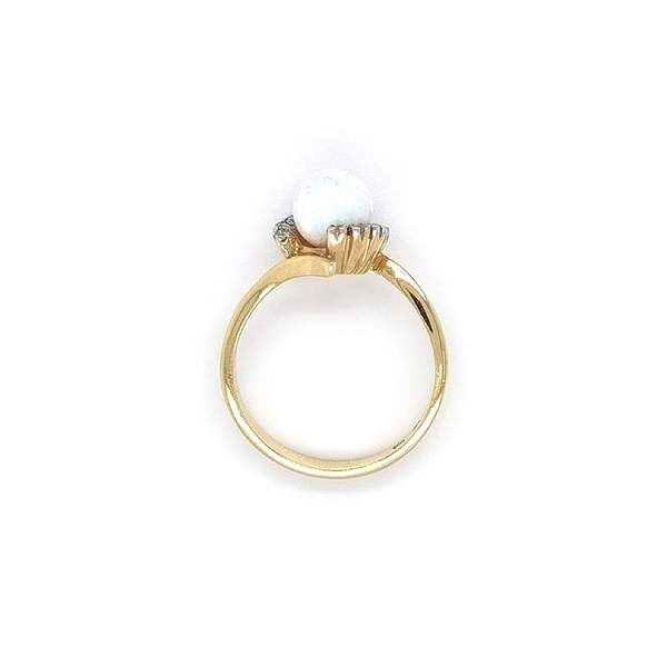Nhẫn vàng đính ngọc opal và zircon