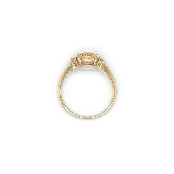 Nhẫn vàng đính đá citrine