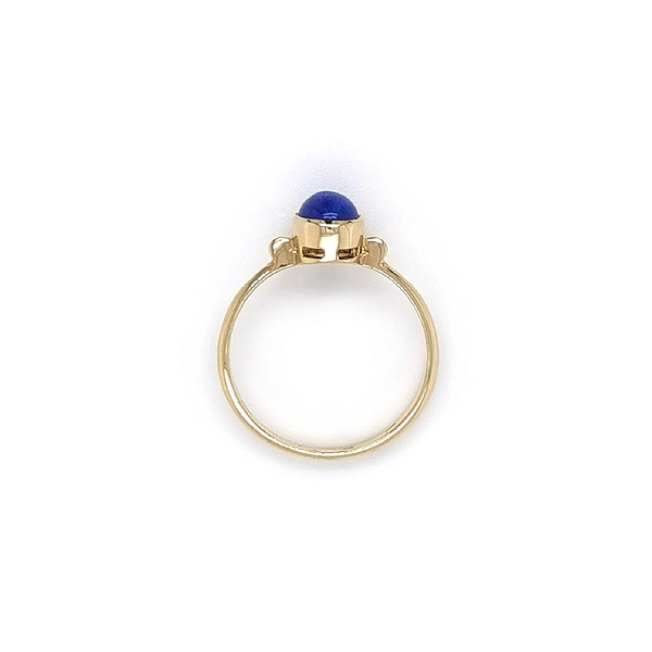 Nhẫn vàng đính đá lapis lazuli