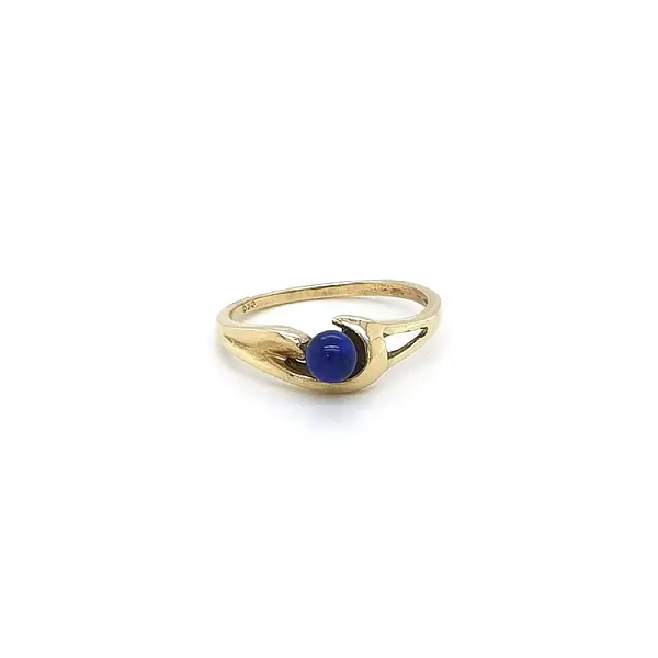 Vòng cổ vàng với đá lapis lazuli