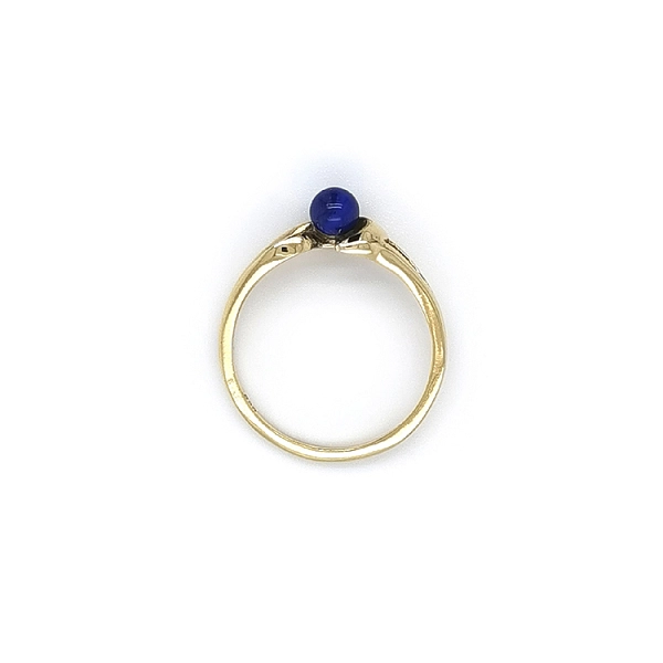 Vòng cổ vàng với đá lapis lazuli