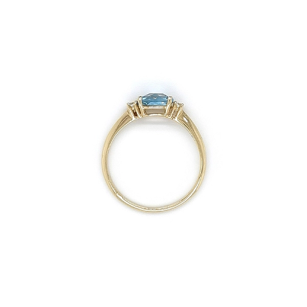Nhẫn vàng đính đá topaz