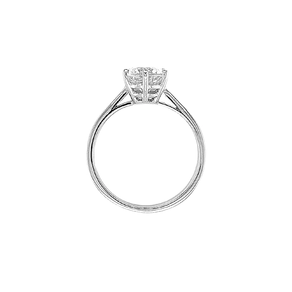 Nhẫn đính hôn bằng vàng với đá zircon