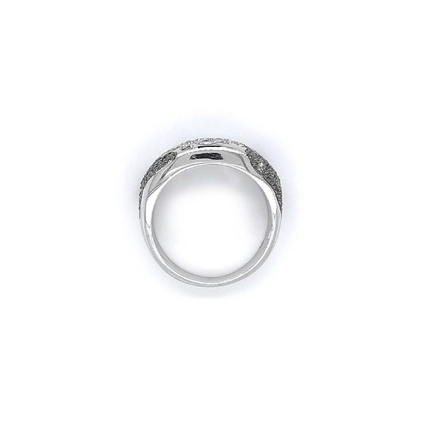 Nhẫn vàng trắng đính đá zircon trắng