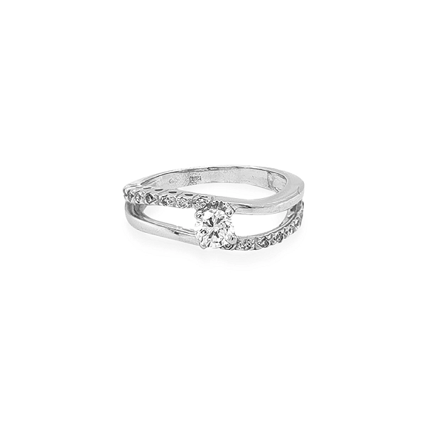 Nhẫn vàng đính đá zircon