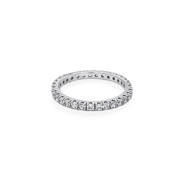 Nhẫn vĩnh cửu bằng vàng với đá zircon