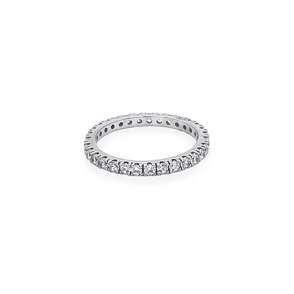 Nhẫn vĩnh cửu bằng vàng với đá zircon