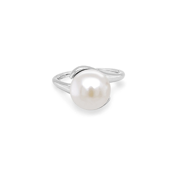 Nhẫn vàng đính ngọc trai và đá zircon
