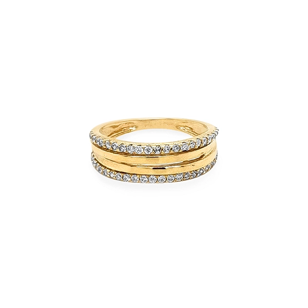 Nhẫn vàng đính đá zircon