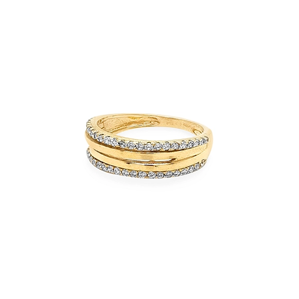 Nhẫn vàng đính đá zircon