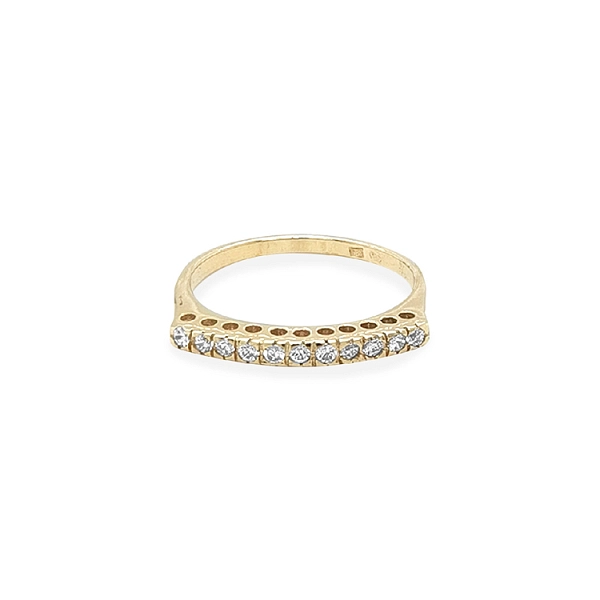 Nhẫn vàng đính đá zircon