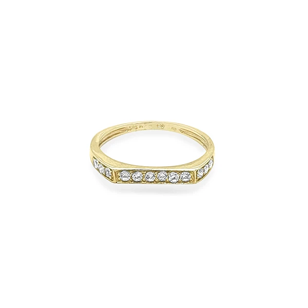 Nhẫn vàng đính đá zircon